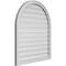 Ekena Millwork Round Top Surface Mount PVC Gable Vent: Functional, w/ 2"W x 1-1/2"P Brickmould Frame, 32"W x 38"H GVPRT32X3802SF - alternate 2